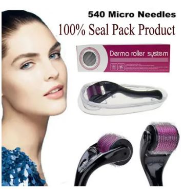 540 Derma Roller for Hair Growth Beard Facial Skin Care Micro Needle Roller Treatments