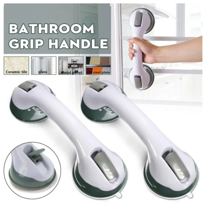 1PC Safety Helping Handle for your Old Parents Anti Slip Support Toilet Bathroom Safety  Grab Bar Vacuum Sucker Handrail Household Suction Cup Bath Rail