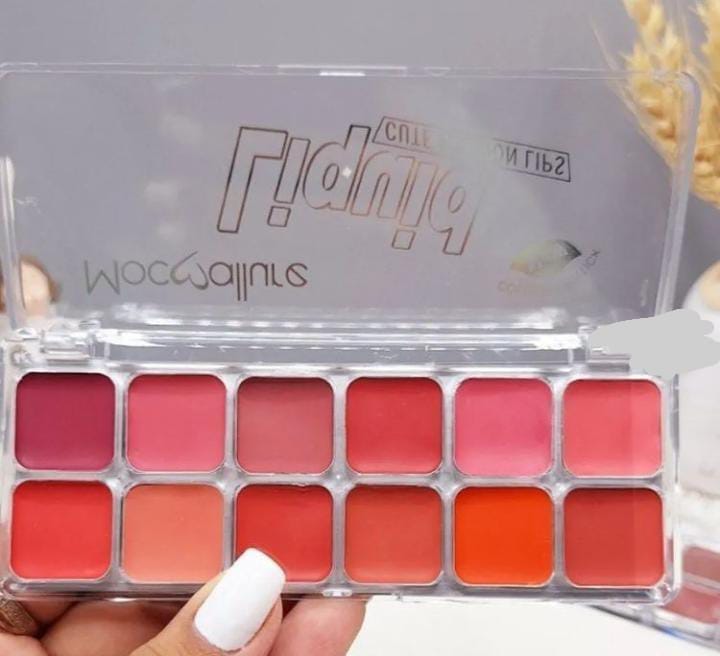 💄 *12-in-1 Lip Palette: Your Perfect Lip &amp; Cheek Companion!* 💋 &nbsp;